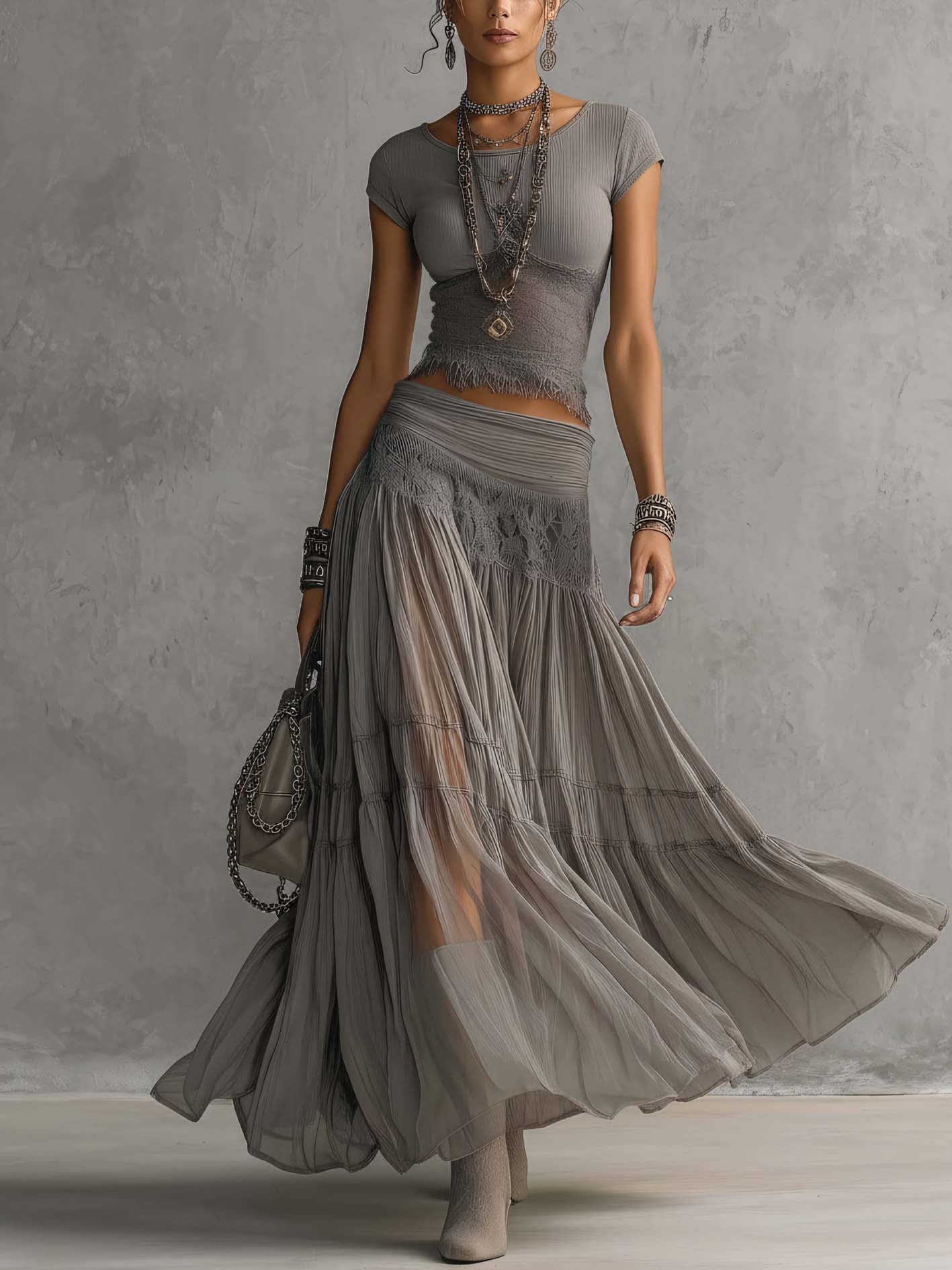 Caterina - Conjunto boho couture con encanto etéreo