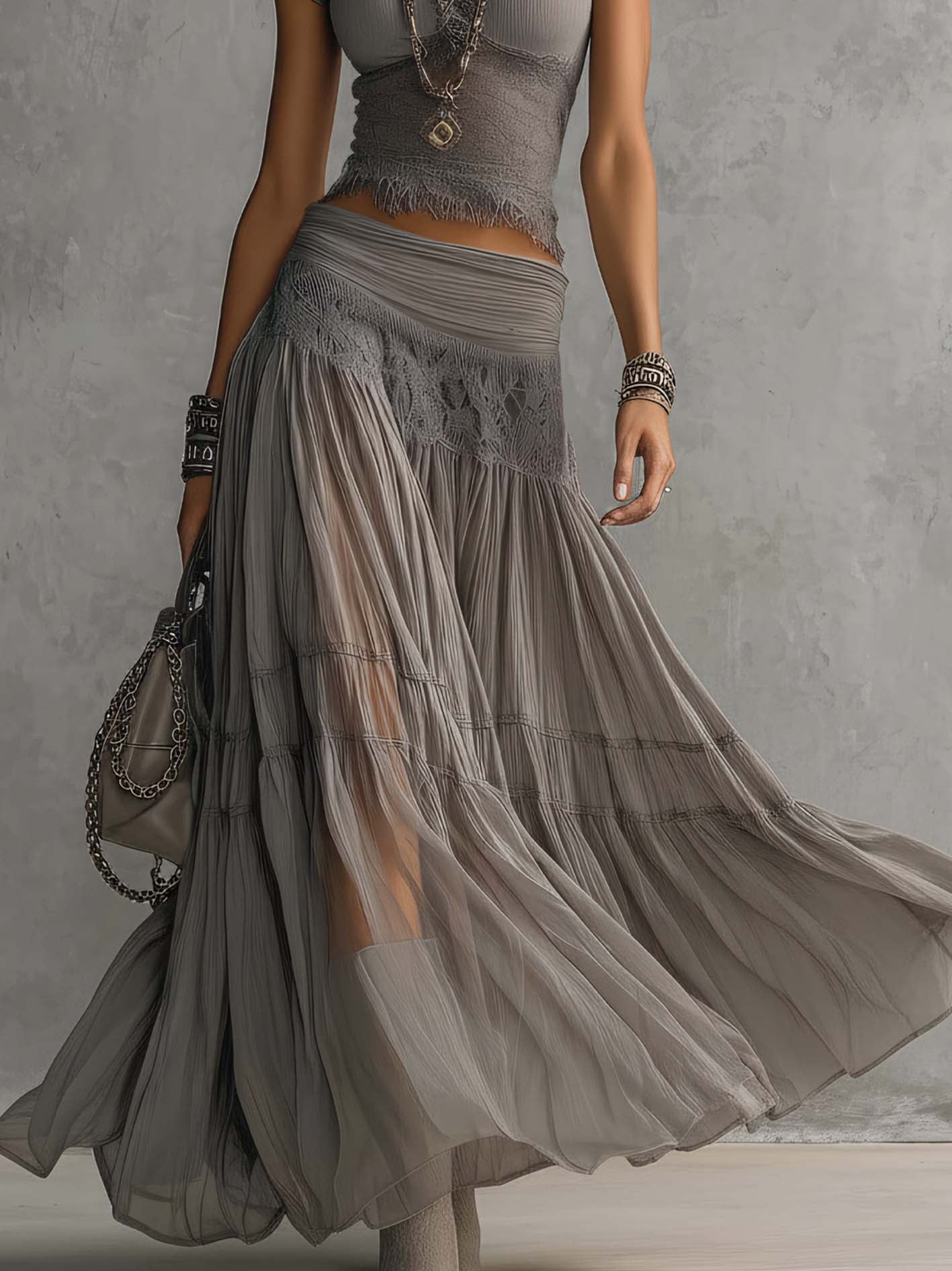 Caterina - Conjunto boho couture con encanto etéreo