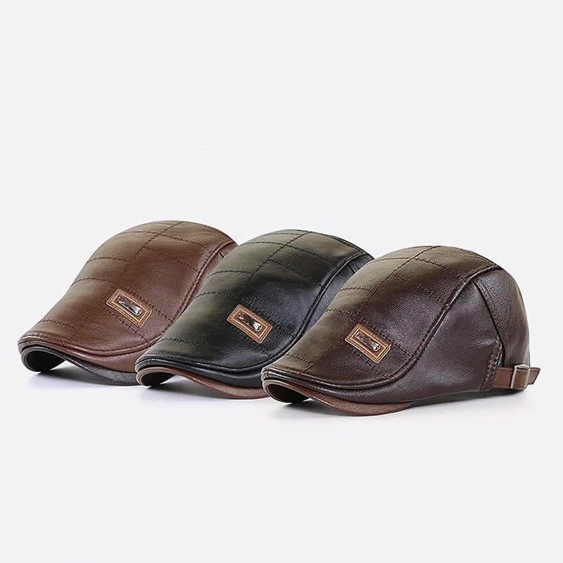 Edgar — Boina de Cuero Premium