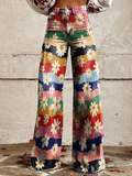 Natalia | Pantalones Florales Elegantes