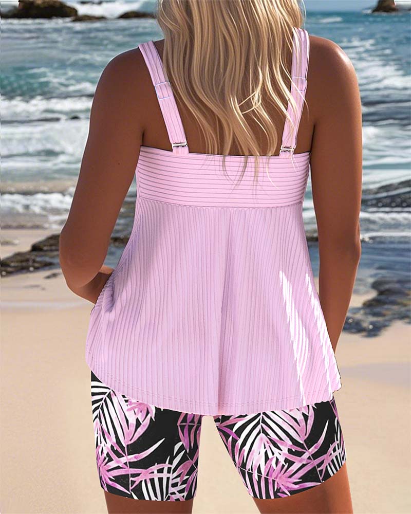 Luna │ Conjunto de tankini colorido