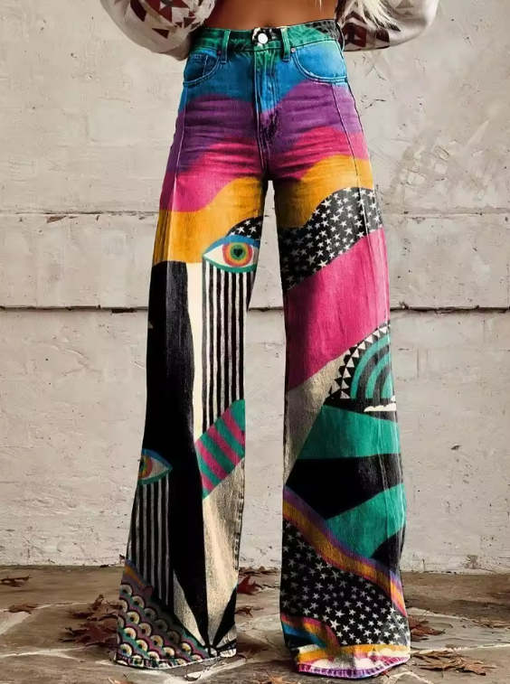 Talia | Pantalones flare boho chic