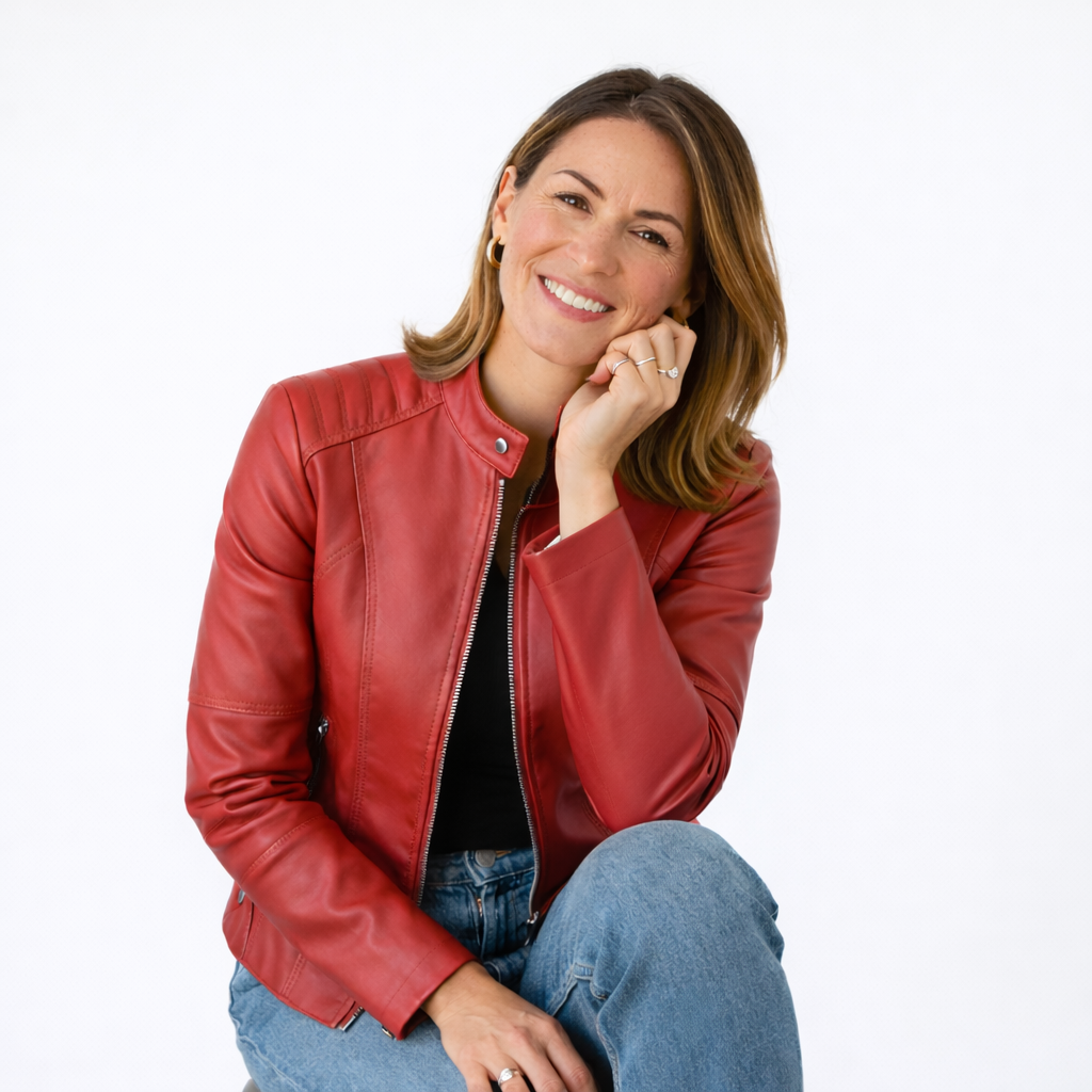 Romina | Abrigo de Cuero Casual