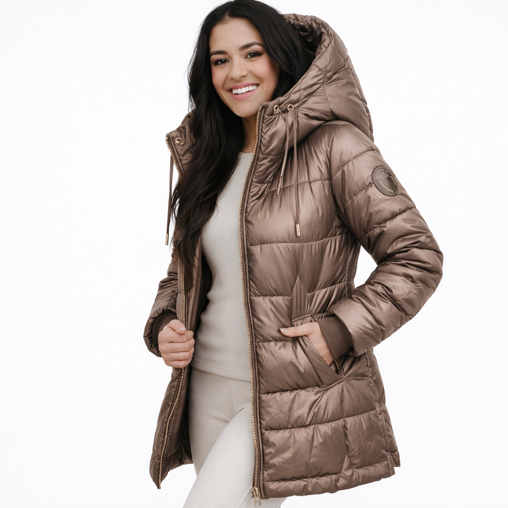 Nora | Abrigo con Capucha y Acolchado