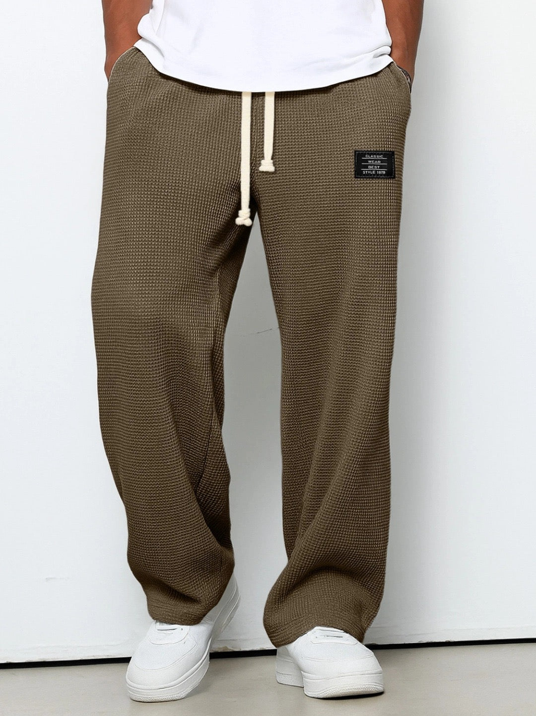 Lorenzo | Pantalón amplio con textura de panal de abeja
