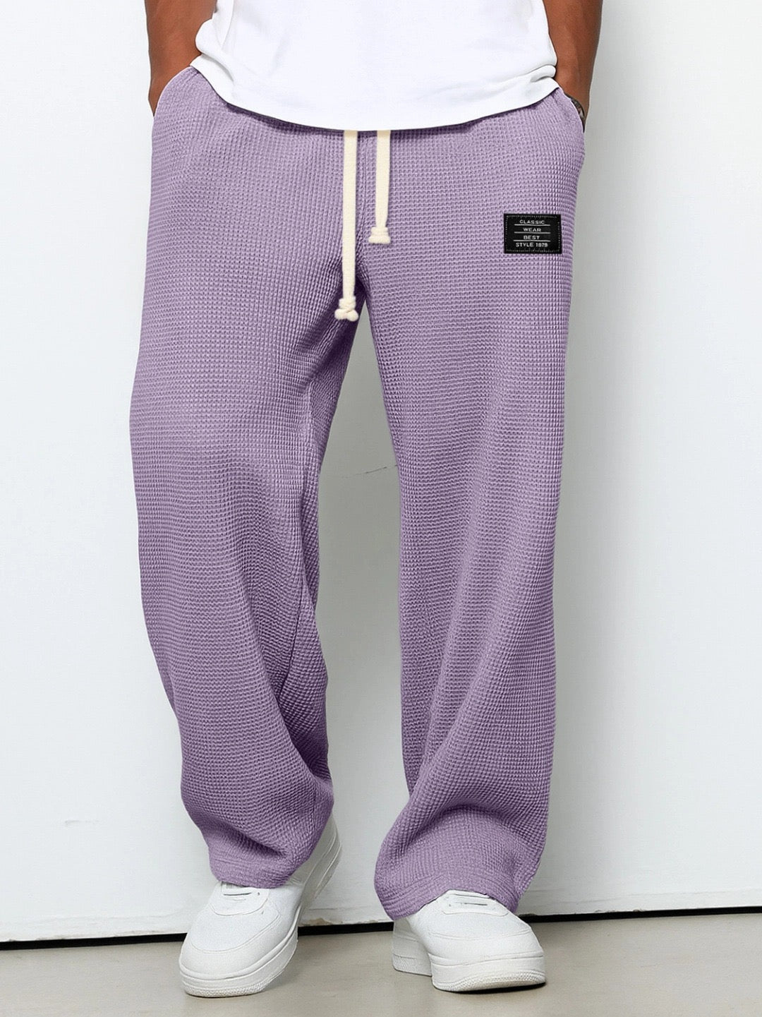 Lorenzo | Pantalón amplio con textura de panal de abeja