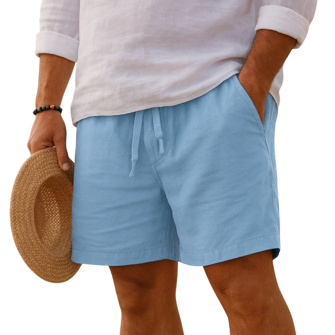Lenoir | Shorts elegantes de lino con cintura elástica