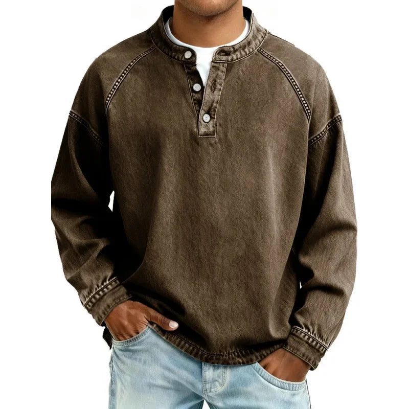 Stanley | Camisa Henley vintage