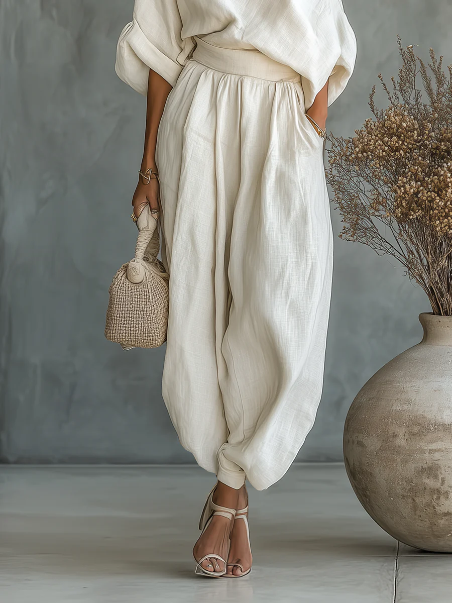 Eleonora - Conjunto elegante de dos piezas con un solo hombro