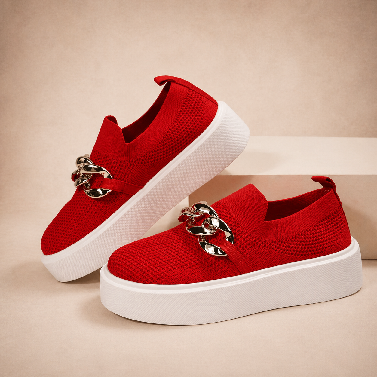 Maria | Zapatos con cadena De Metal